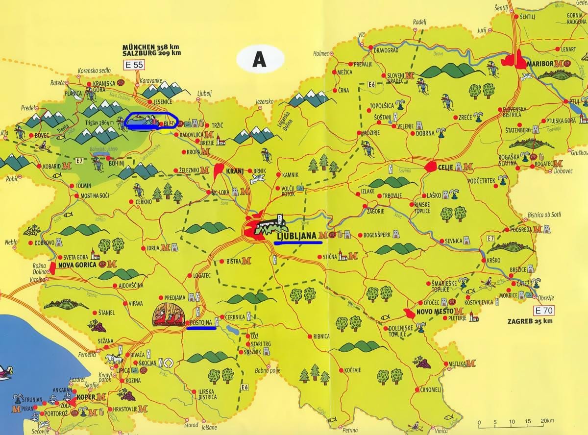 Peta Slovenia bersiar-siar