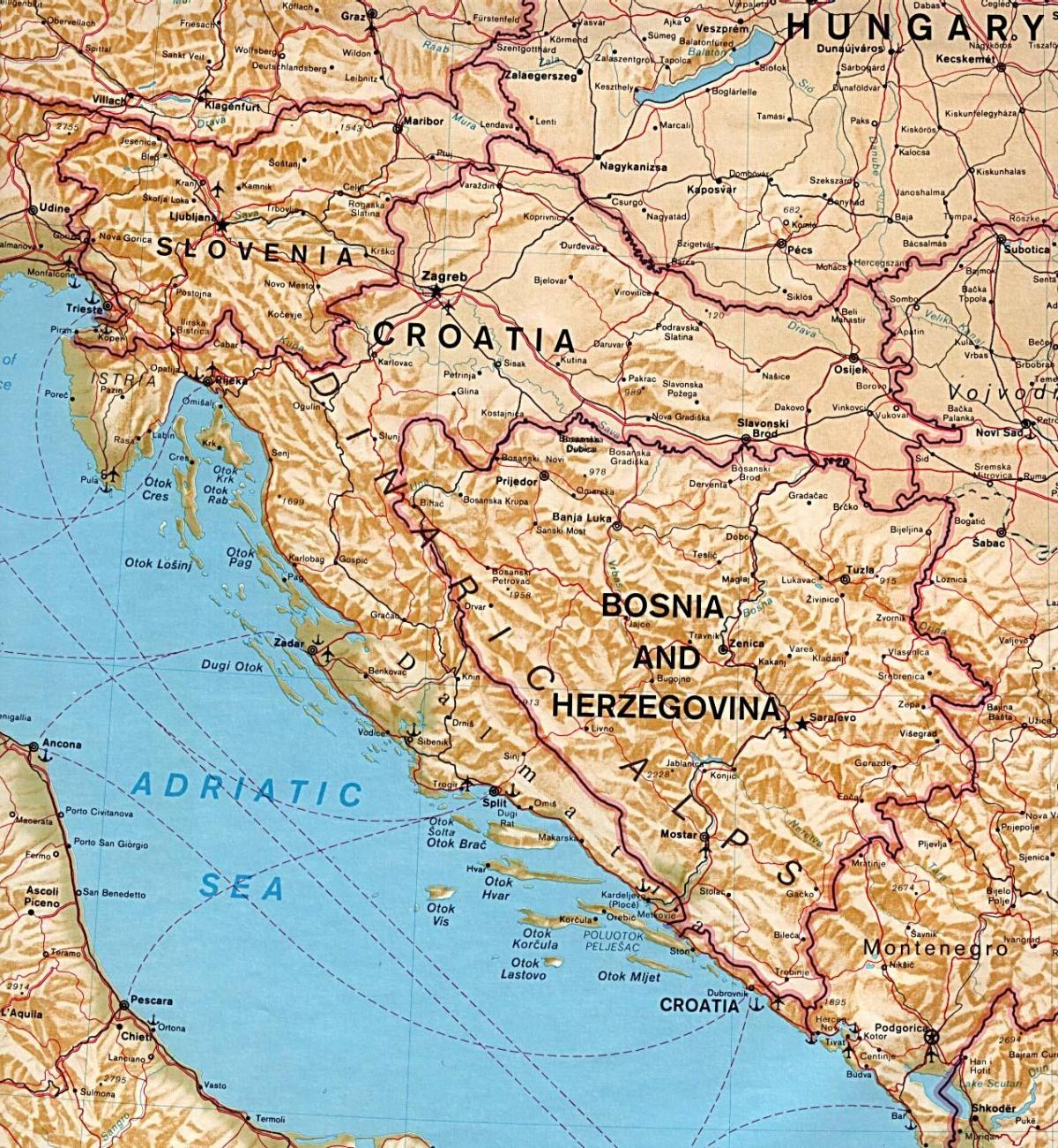 peta yang menunjukkan Slovenia