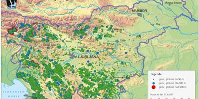 Peta gua-gua di Slovenia