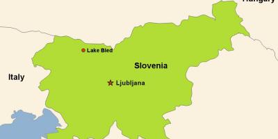 Peta pusat Slovenia
