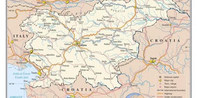 Peta bandar-bandar Slovenia