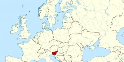 Slovenia lokasi di peta dunia