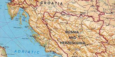 Peta yang menunjukkan Slovenia